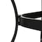 Flash Furniture Tory 35in. x 59in. Rect Patio Table w/Tempered Glass Top w/Umbrella Hole and Steel Tube Frame, Blk TLH-SC-094L-BLK-GG - alternate 9